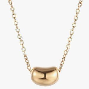 Gorgeous Nordstrom 18KT Gold Vermeil Bean necklace